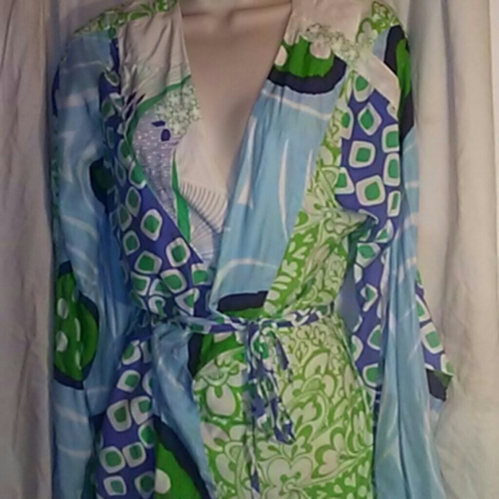 Anthropologie Eloise Floral Kimono